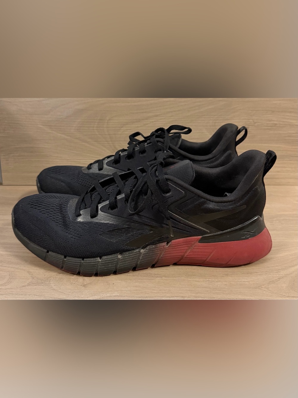 Reebok Nano Gym Men's Shoes Size 14 Black Retro Red
